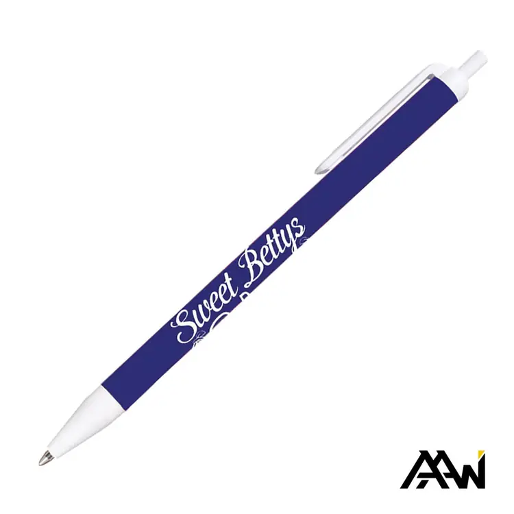 Stylo Value Slim à corps coloré brillant - Accent blanc mat #4