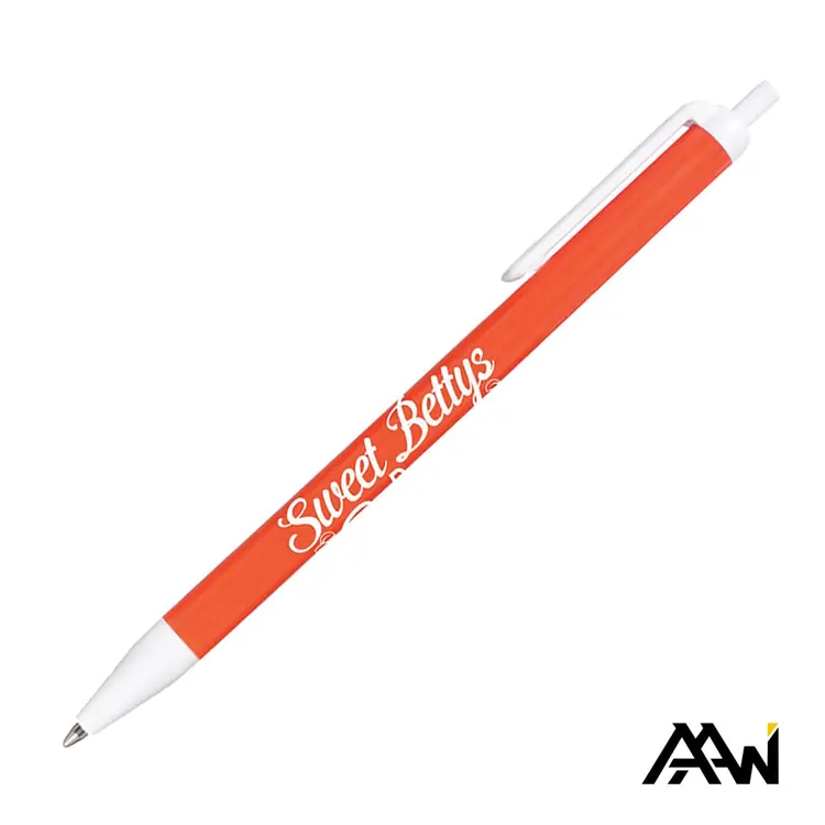 Stylo Value Slim à corps coloré brillant - Accent blanc mat #6