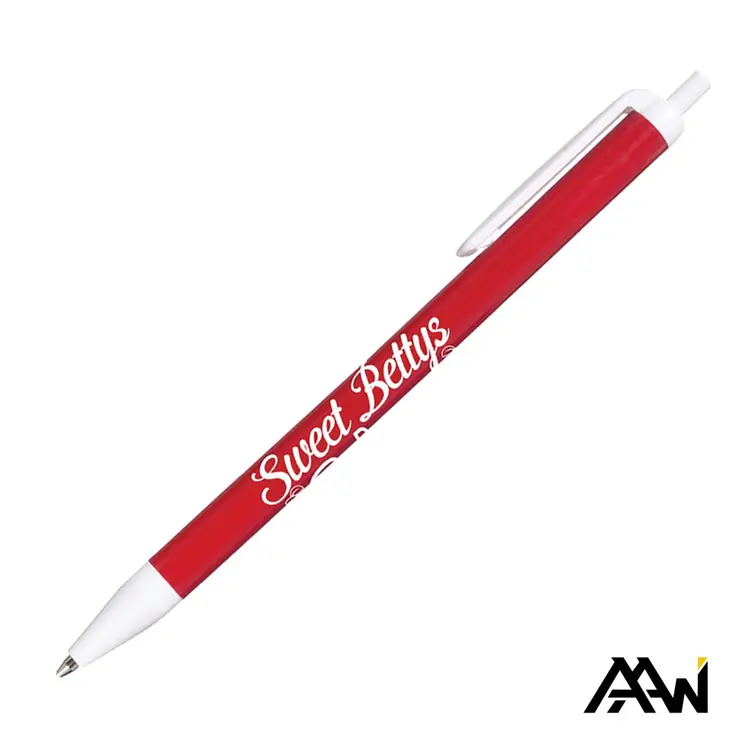Stylo Value Slim à corps coloré brillant - Accent blanc mat #7