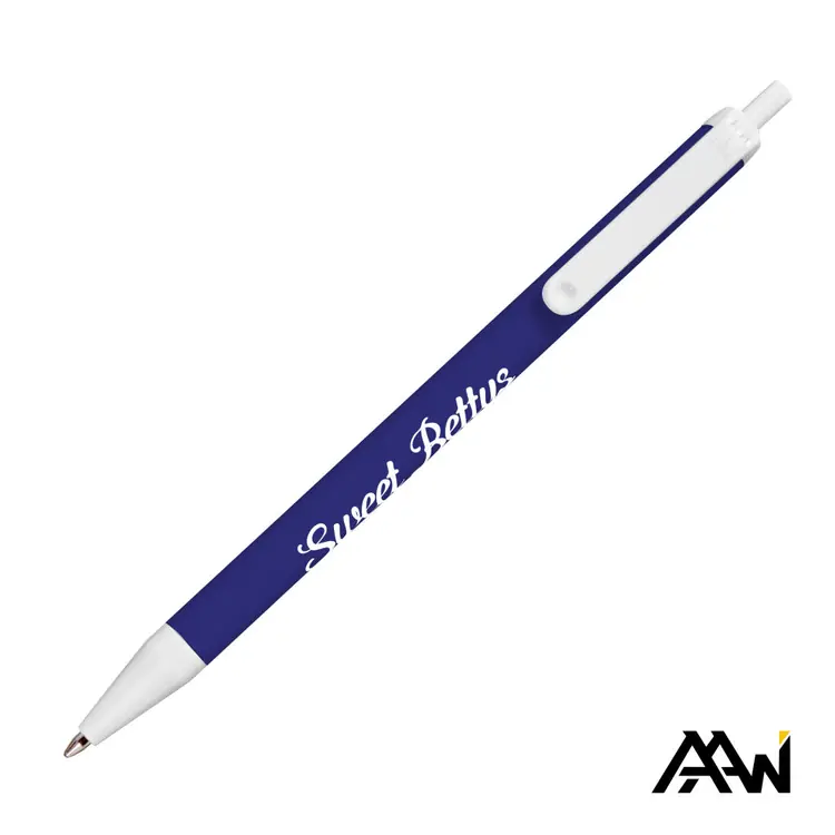 Stylo Value Slim à corps coloré brillant - Accent blanc mat #9