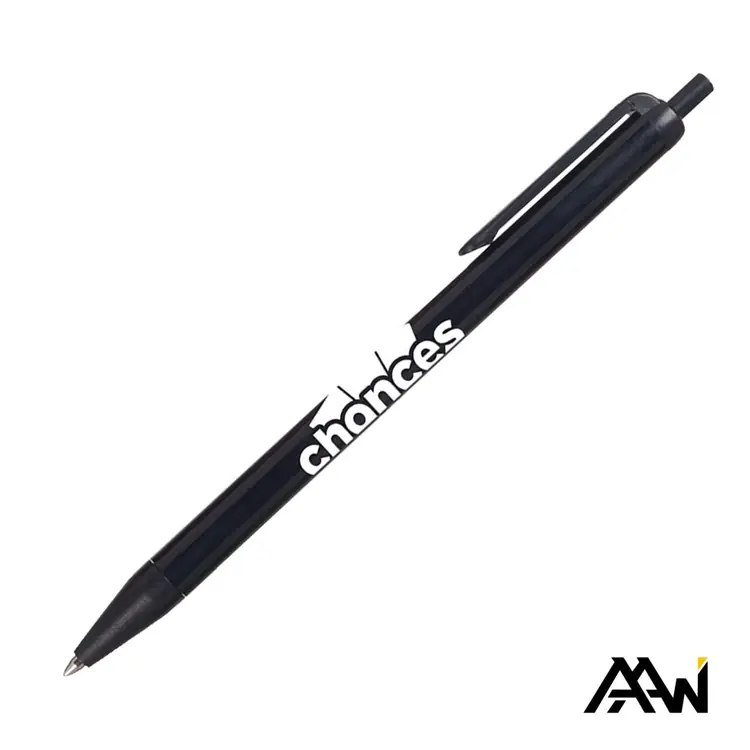 Stylo Value Slim à corps coloré brillant - Accent noir mat #2