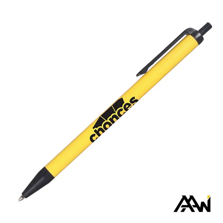 Stylo Value Slim à corps coloré brillant - Accent noir mat #8
