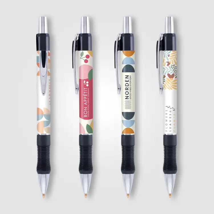 Vantage Chrome Contoured Grip Pen