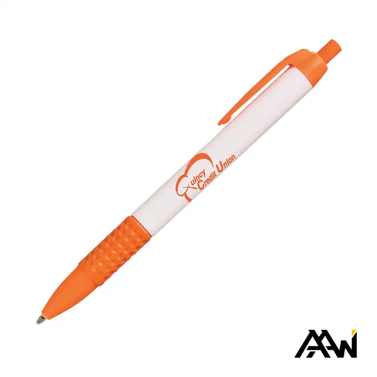 Widebody Grip Glossy White Pen with Matte Accents #5