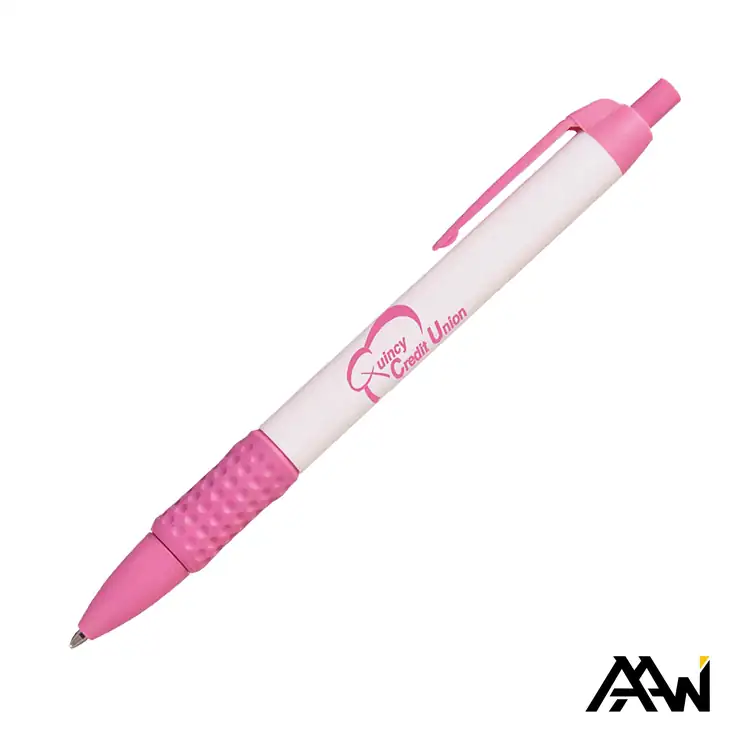Widebody Grip Glossy White Pen with Matte Accents #6