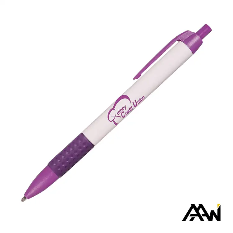Widebody Grip Glossy White Pen with Matte Accents #7