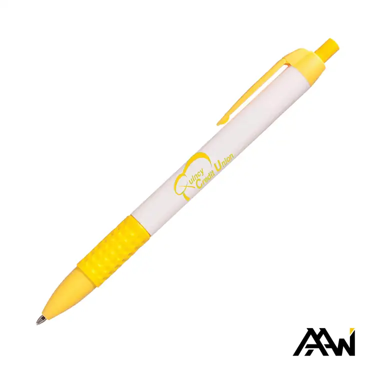 Widebody Grip Glossy White Pen with Matte Accents #9