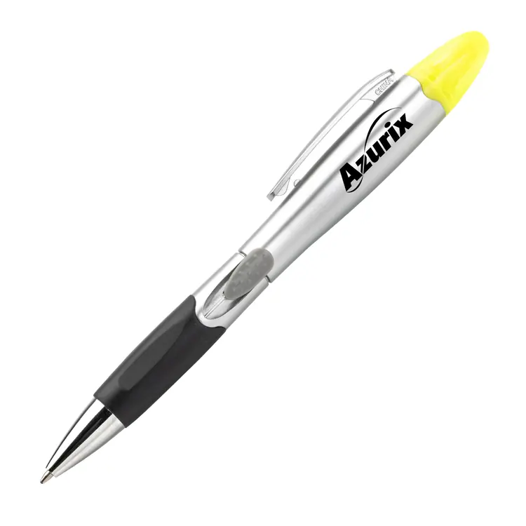 Stylo à bille Silver Champion avec surligneur #2