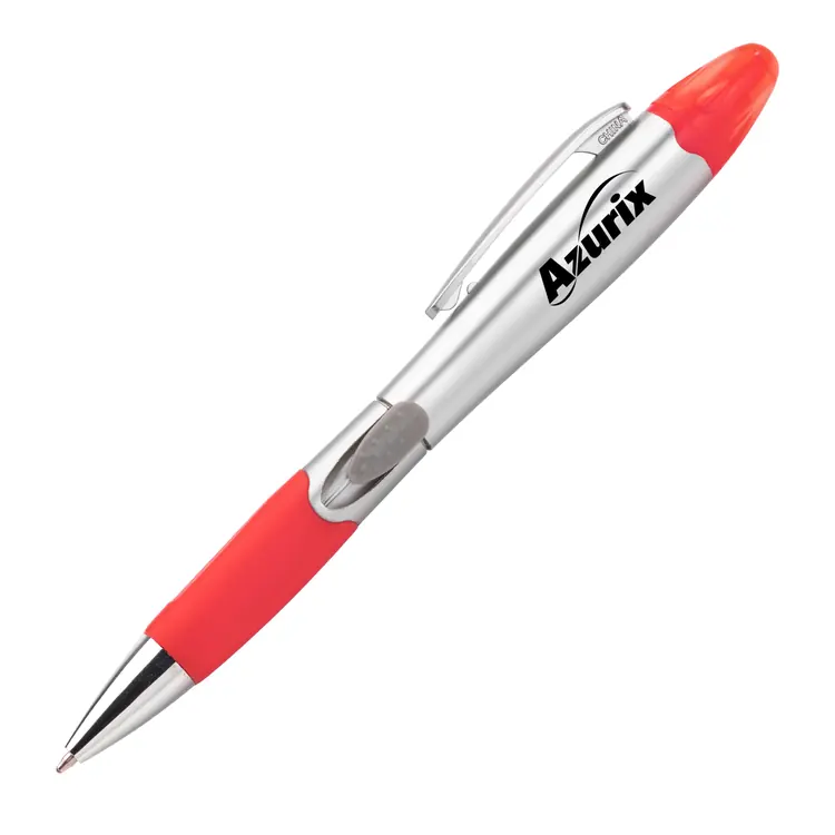 Stylo à bille Silver Champion avec surligneur #7