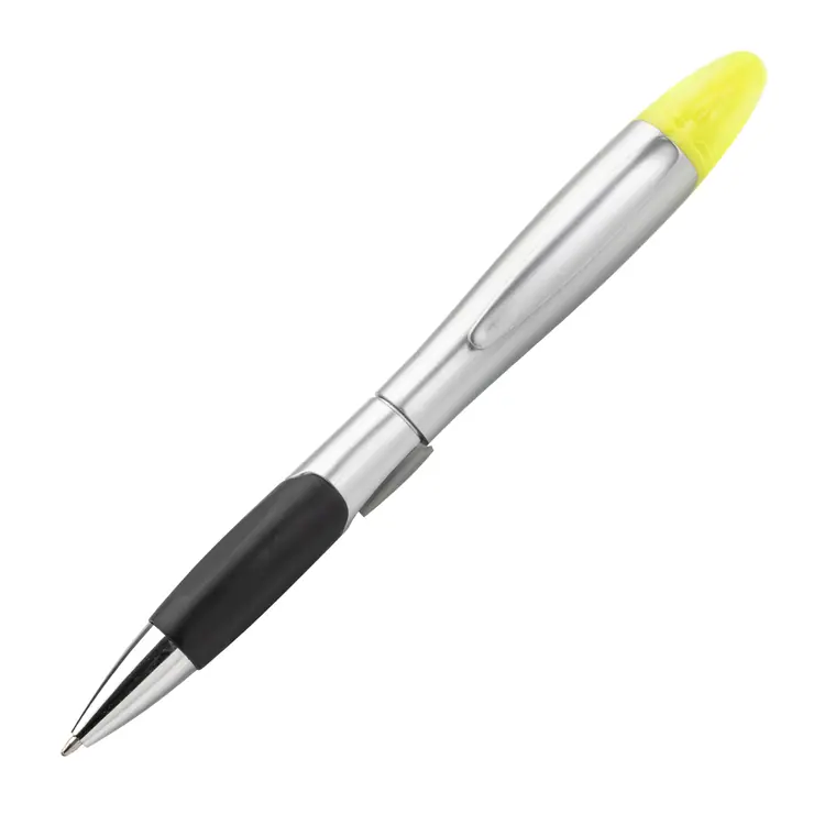 Stylo à bille Silver Champion avec surligneur #8