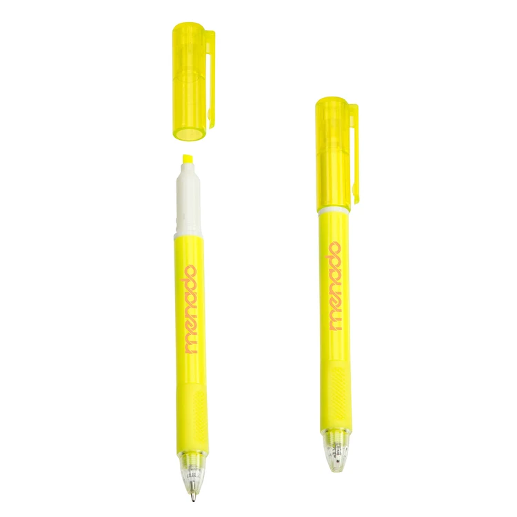 Stylo à bille et surligneur combinés Skywriter en plastique recyclé #4