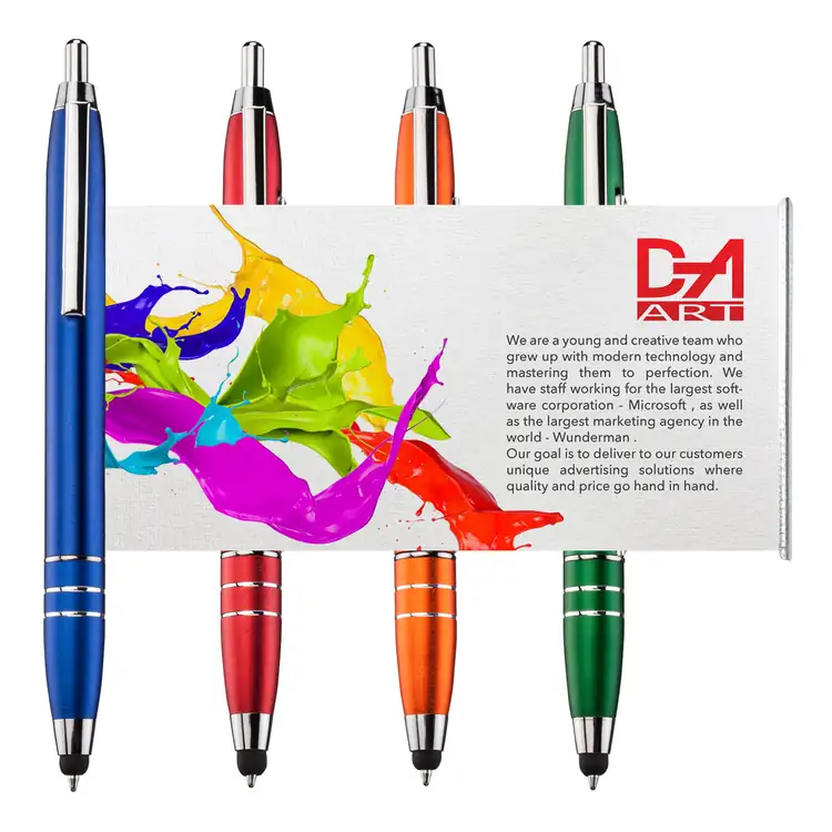 Stella Metal Banner Pen with Stylus