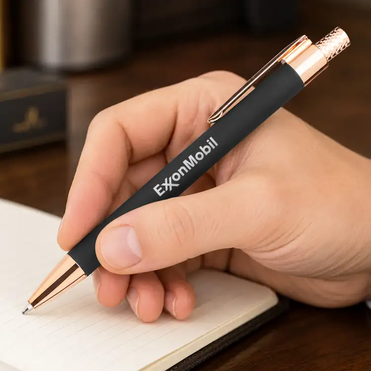 Avison Clicker Ballpoint Pen w/Rose Gold Accents #7