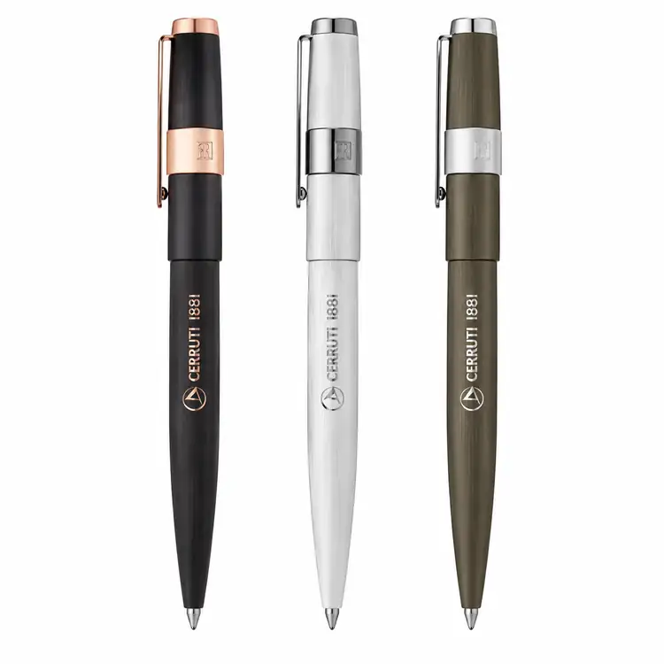 Cerruti 1881 Block Brushed Ballpoint Pen