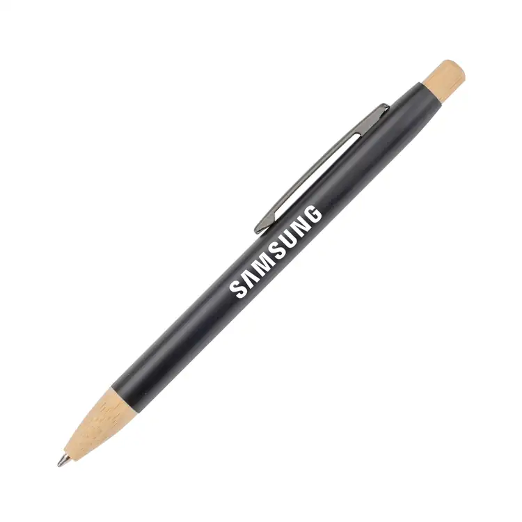 Charon Aluminum Ballpoint Pen w/Bamboo Clicker & Tip #2
