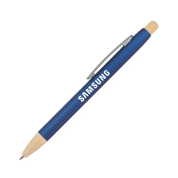 Charon Aluminum Ballpoint Pen w/Bamboo Clicker & Tip #3