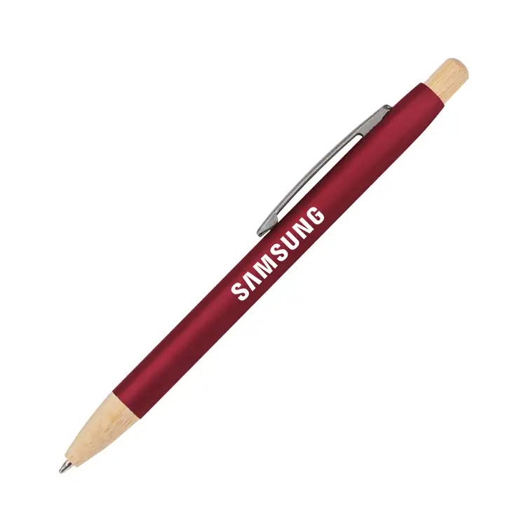 Charon Aluminum Ballpoint Pen w/Bamboo Clicker & Tip #5