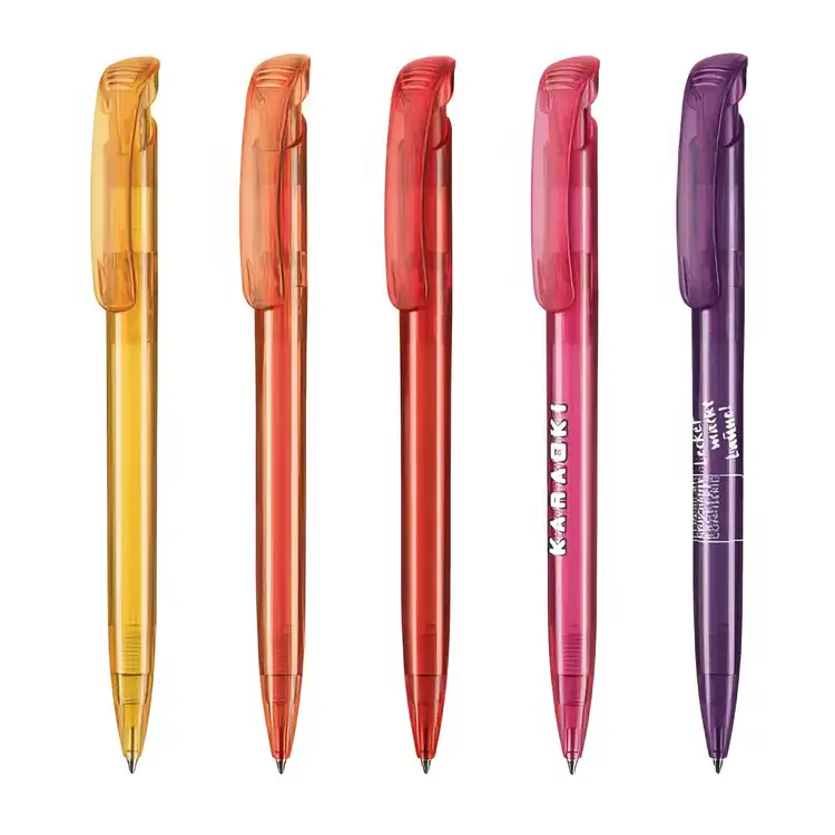 Clear Transparent Glossy Ballpoint Pen