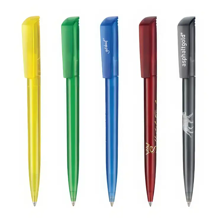 Flip Transparent Twist Ballpoint Pen