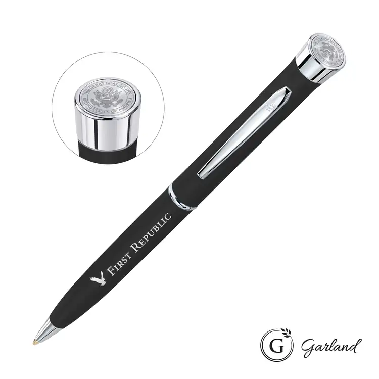 Garland Color Matte Custom Emblem Ballpoint Pen - Chrome #2
