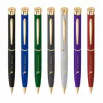 Stylo-bille Garland Color Matte Custom Emblem avec garnitures dorées