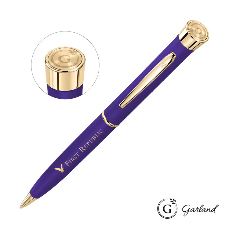 Garland Color Matte Emblem Ballpoint Pen - Gold #7