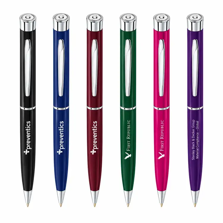 Garland Color Ballpoint Pen - Chrome