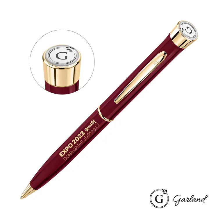 Stylo-bille Garland Color avec garnitures dorées #4