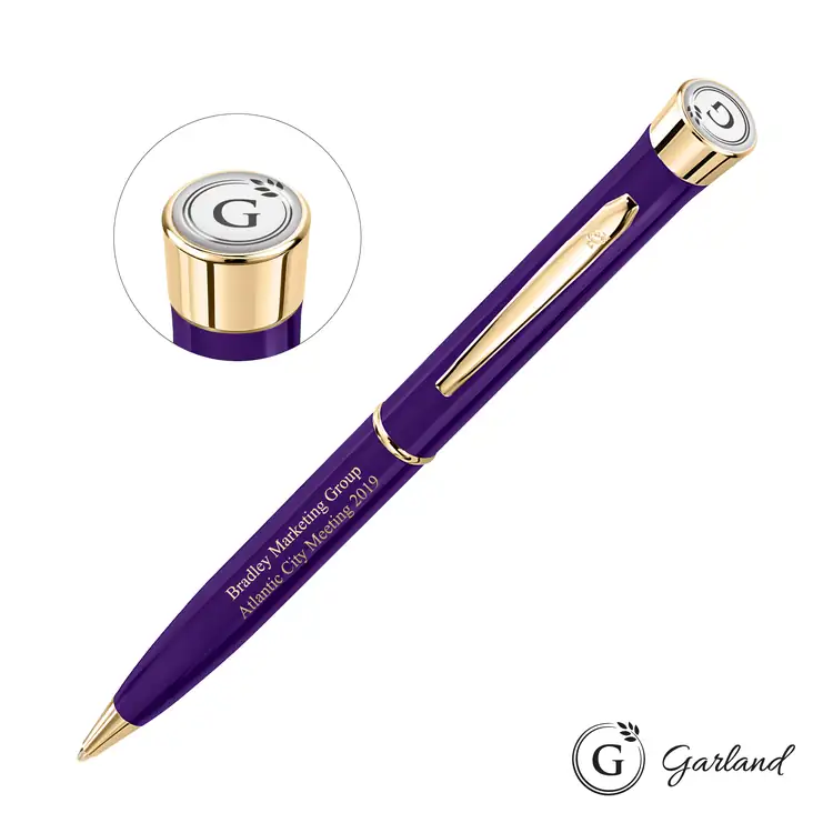 Stylo-bille Garland Color avec garnitures dorées #6