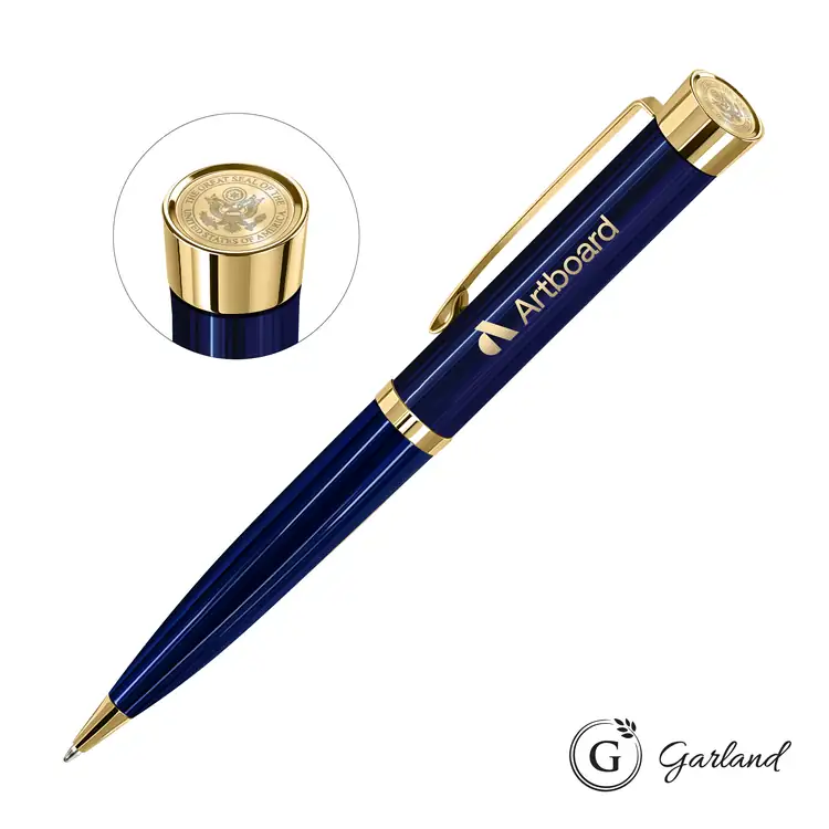 Stylo-bille Garland Executive Color Custom Emblem avec garnitures dorées #3