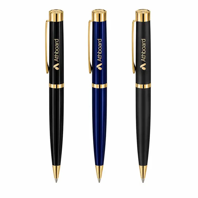 Stylo-bille Garland Executive Color Custom Emblem avec garnitures dorées