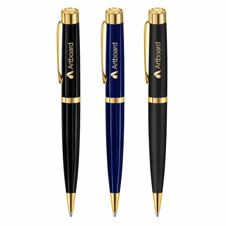 Garland Executive Color Emblem Ballpoint Pen - Gold