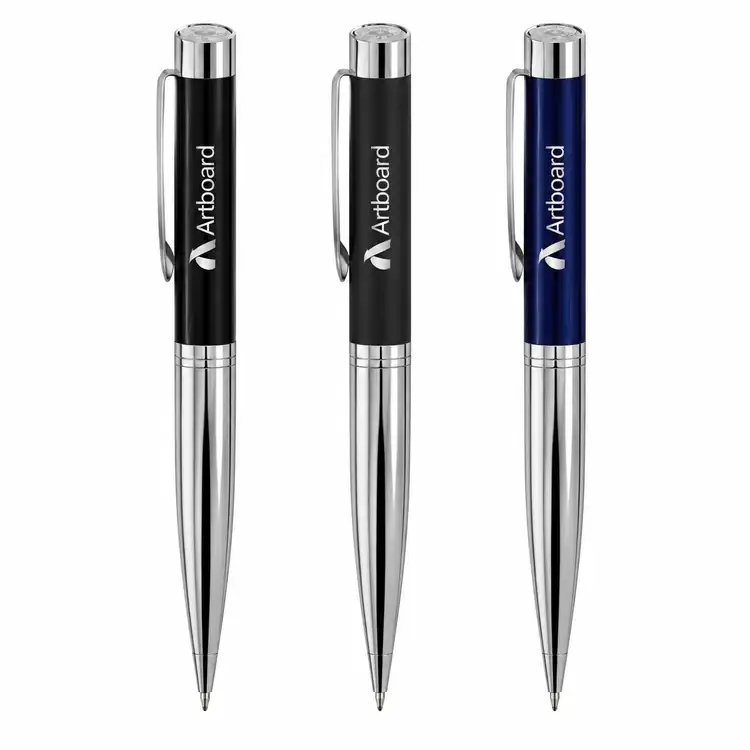 Stylo-bille Garland Executive Custom Emblem Monogram avec garnitures chromées