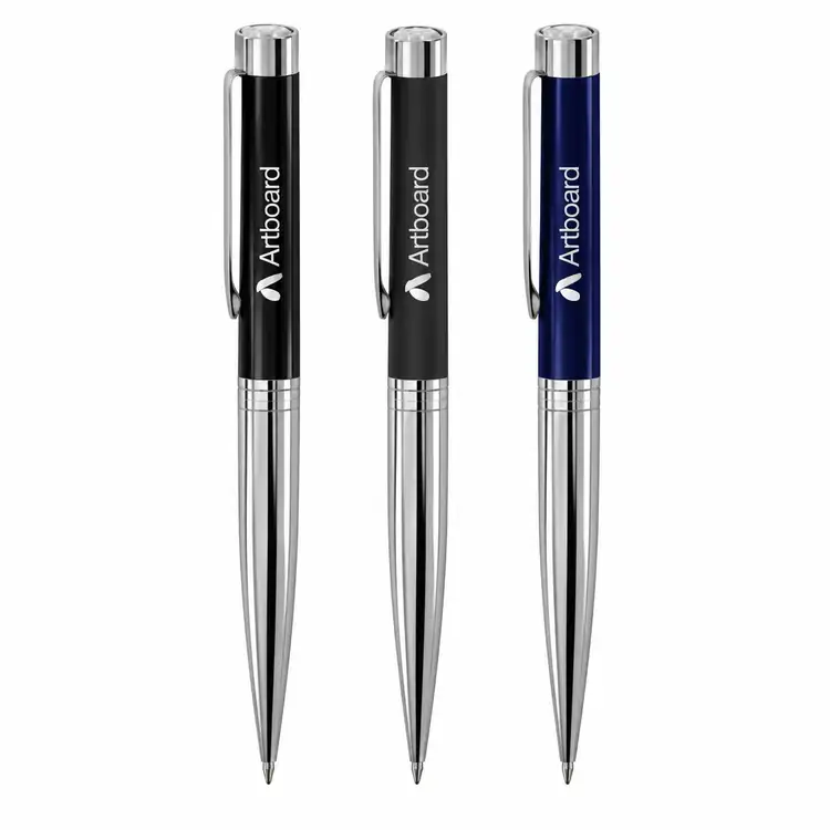 Garland Executive Emblem Monogram Ballpoint Pen - Chrome