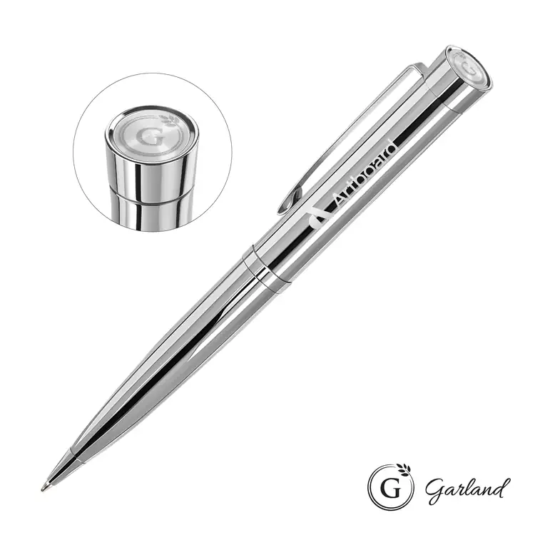 Garland Executive Signature Emblem Ballpoint Pen - Chrome