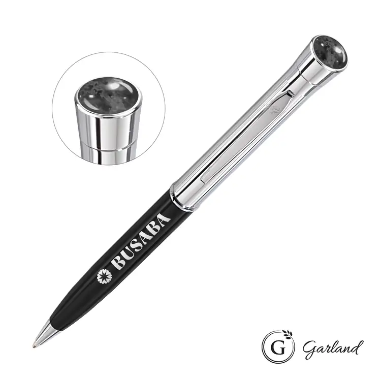 Stylo-bille Garland Monogram Aura avec garnitures chromées #2