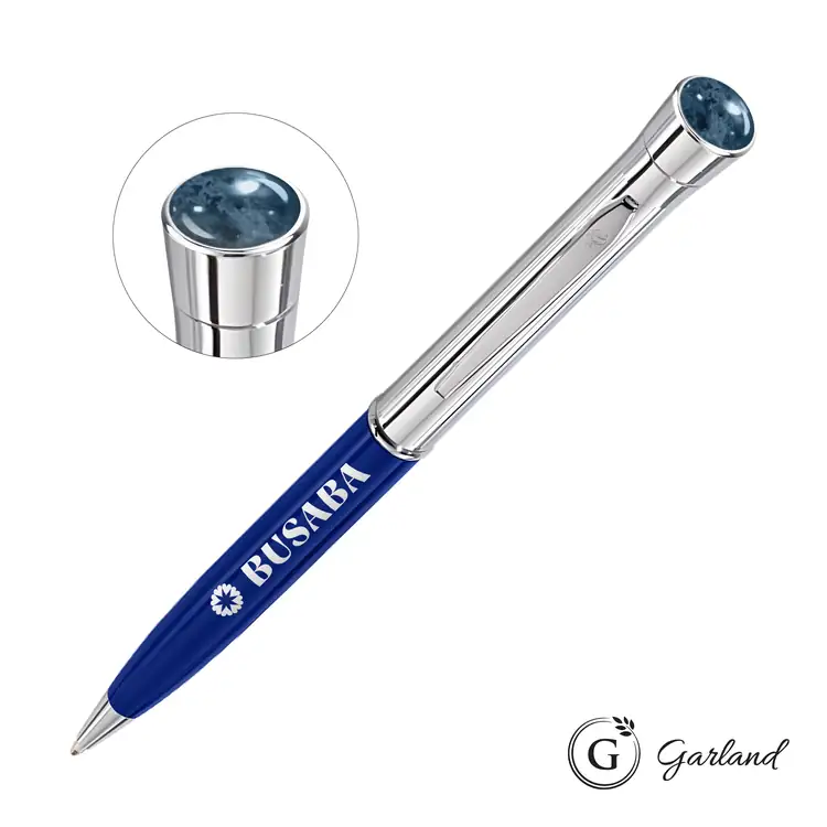 Stylo-bille Garland Monogram Aura avec garnitures chromées #3