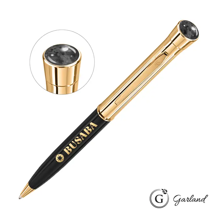Stylo-bille Garland Monogram Aura avec garnitures dorées #2