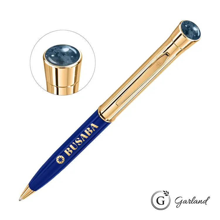 Stylo-bille Garland Monogram Aura avec garnitures dorées #3