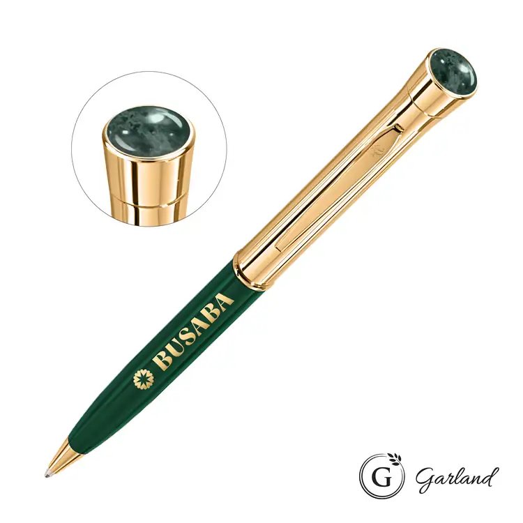 Stylo-bille Garland Monogram Aura avec garnitures dorées #5
