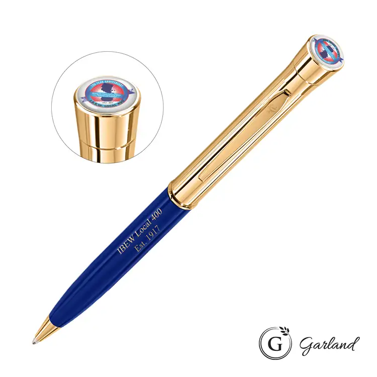 Stylo-bille Garland Monogram Custom avec garnitures dorées #3