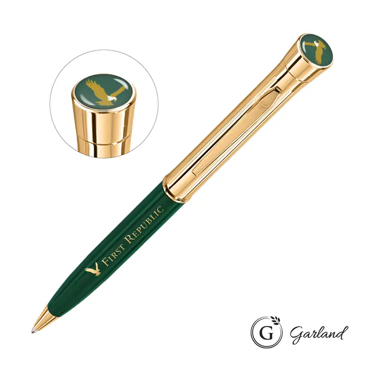 Stylo-bille Garland Monogram Custom avec garnitures dorées #5