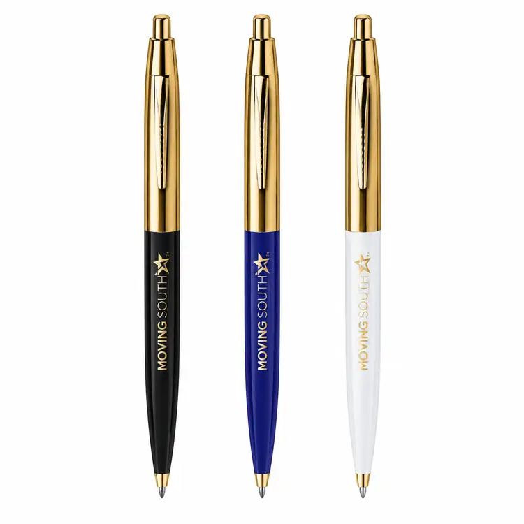 Garland Monument Clicker Ballpoint Pen - Gold