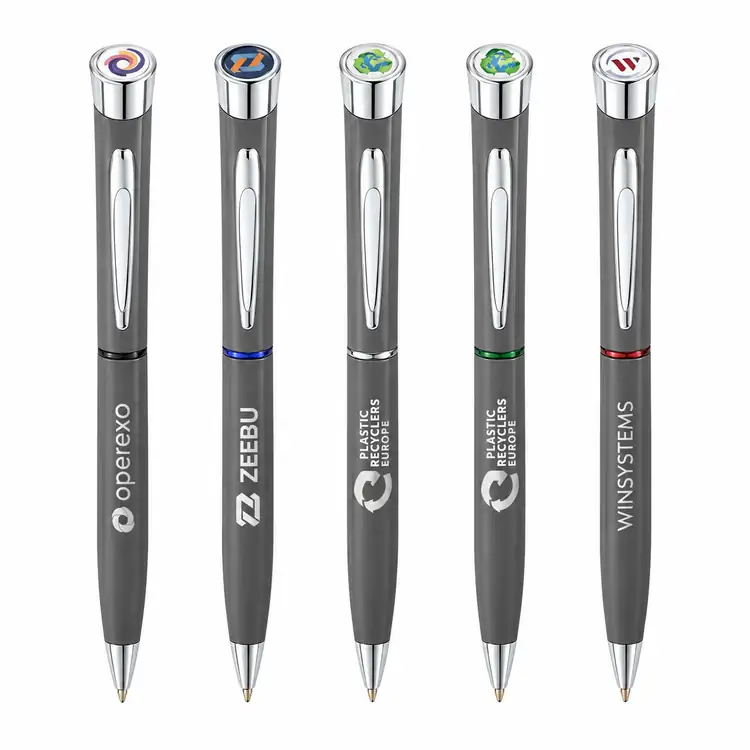 Garland Recycled Custom Ballpoint Pen - Chrome