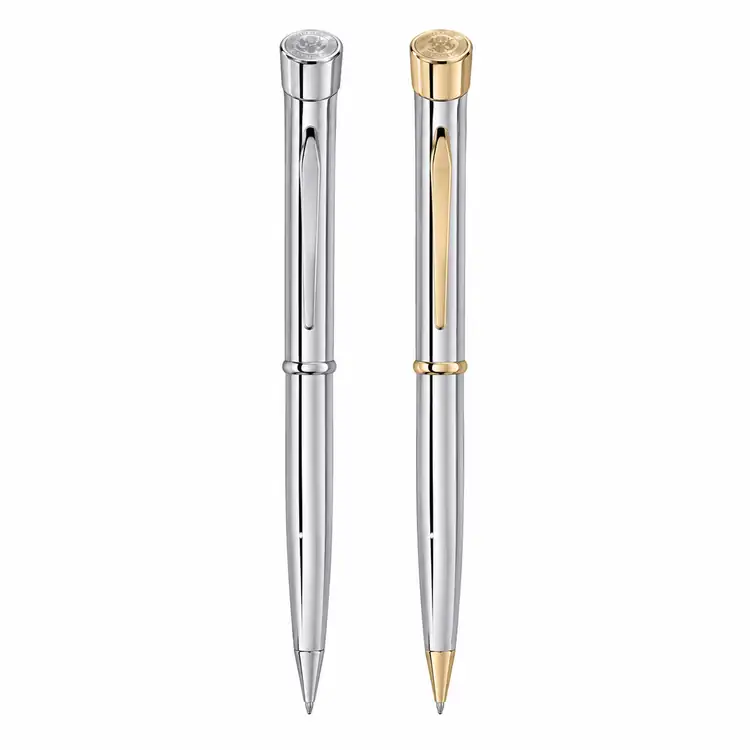 Garland Signature Custom Emblem Ballpoint Pen - Chrome