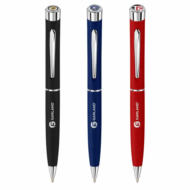 Garland Tactical Custom Textured Ballpoint Pen - Chrome