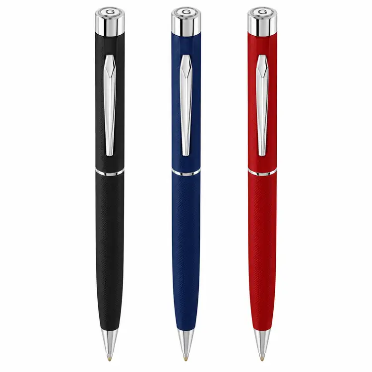 Stylo-bille Garland Tactical Textured avec garnitures chromées