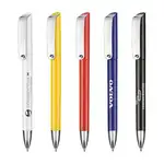 Stylo-bille Glossy opaque avec garnitures métalliques