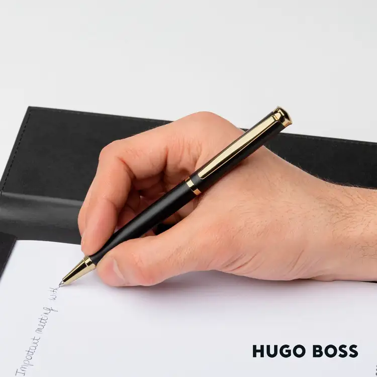 Hugo Boss Sophisticated Ballpoint Pen with Gold-Plated Trim #8