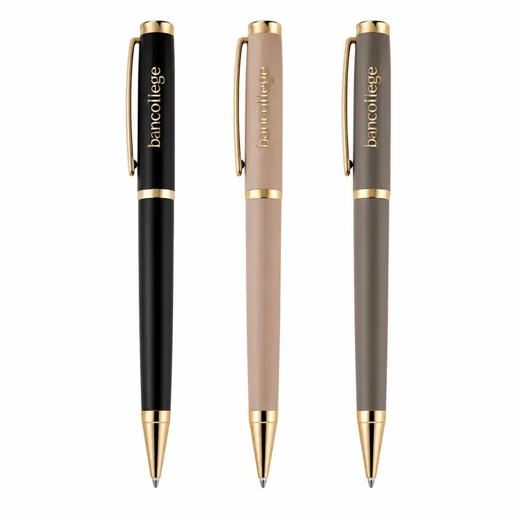 Hugo Boss Sophisticated Ballpoint Pen with Gold-Plated Trim